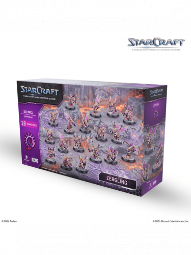 Társasjáték StarCraft - Tabletop Miniature Game - Zergling - Expansion Set (18 figura)