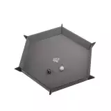 Dice Tray Gamegenic - Magnetic - Hexagonal Black/Gray - Kockák és kiegészítők
