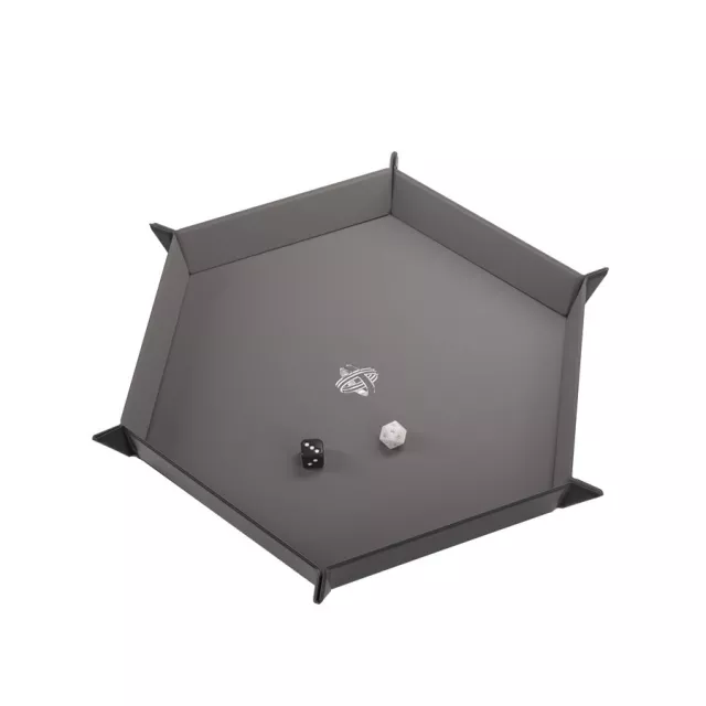Dice Tray Gamegenic - Magnetic - Hexagonal Black/Gray - Kockák és kiegészítők