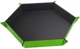 Dice Tray Gamegenic - Magnetic - Hexagonal Black/Green - Kockák és kiegészítők