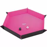 Dice Tray Gamegenic - Magnetic - Hexagonal Black/Pink - Kockák és kiegészítők