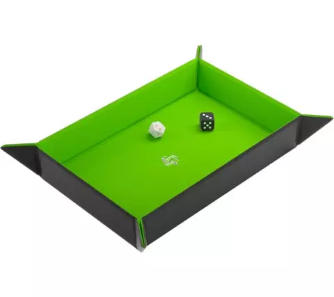Dice Tray Gamegenic - Magnetic - Rectangular Black/Green - Kockák és kiegészítők