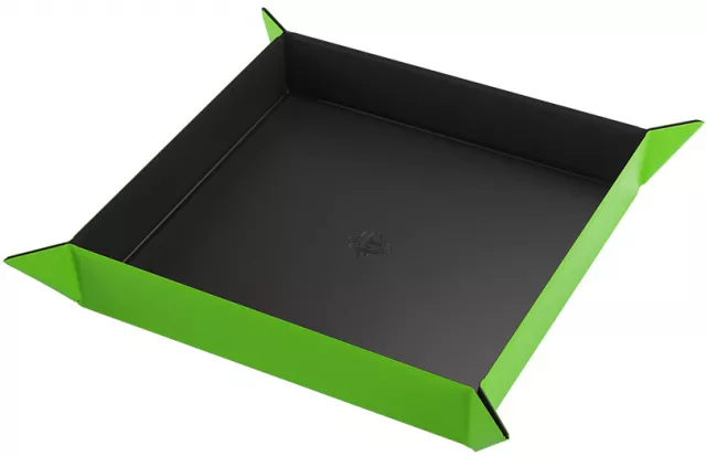 Dice Tray Gamegenic - Magnetic - Square Black/Green - Kockák és kiegészítők