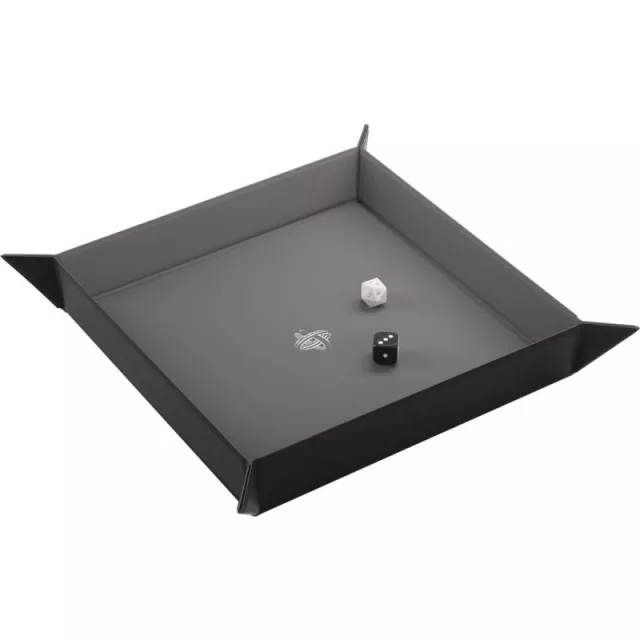 Dice Tray Gamegenic - Magnetic - Square Black/Grey - Kockák és kiegészítők