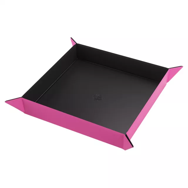 Dice Tray Gamegenic - Magnetic - Square Black/Pink - Kockák és kiegészítők