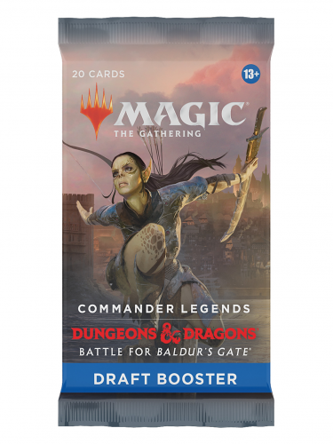 Kártyajáték Magic: The Gathering Commander Legends D&D: Battle for Baldur's Gate - Draft Booster (20 karet)