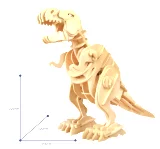 Stavebnice - Chodící T-Rex (dřevěná)