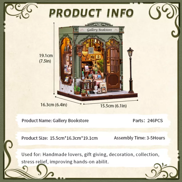 Építőkészlet CuteBee - Gallery Bookstore - Könyvjelzők