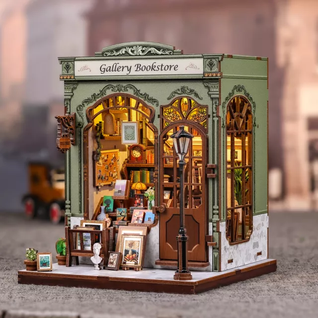 Építőkészlet CuteBee - Gallery Bookstore - Fából