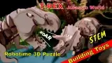 Építőkészlet - Kousající T-Rex (fa)