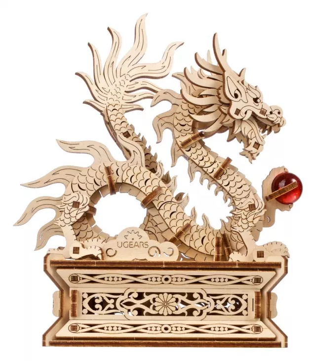 Építőkészlet Ugears - Wood Dragon (fa) - Fából