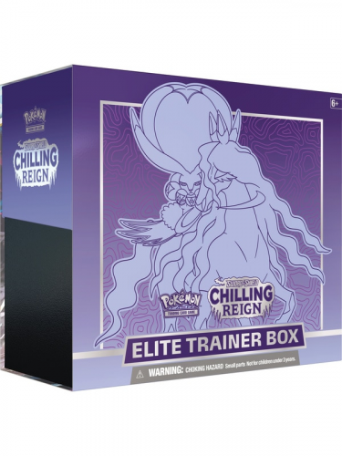 Kártyajáték Pokémon TCG: Sword & Shield Chilling Reign - Elite Trainer Box (Shadow Rider Calyrex)