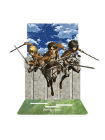 Akril figura Attack on Titan - Eren, Mikasa & Armin Diorama