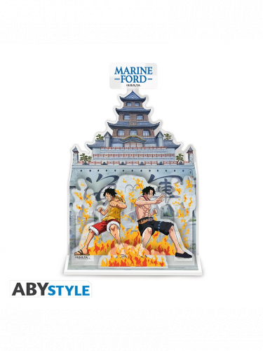 Akril figura One Piece - Marineford Diorama