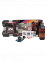 Ajándék készlet Stranger Things - Netflix & Chill Gift Box (figura, üveg, takaró, matrica, matrica)