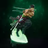 Figura One Piece - Zoro 1/10 Glow in The Dark (Super Figure Collection) - Anime