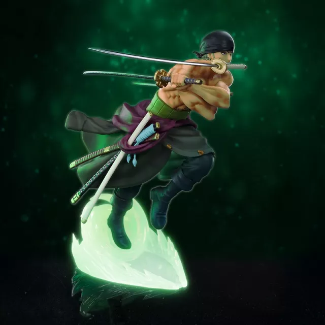 Figura One Piece - Zoro 1/10 Glow in The Dark (Super Figure Collection) - Anime