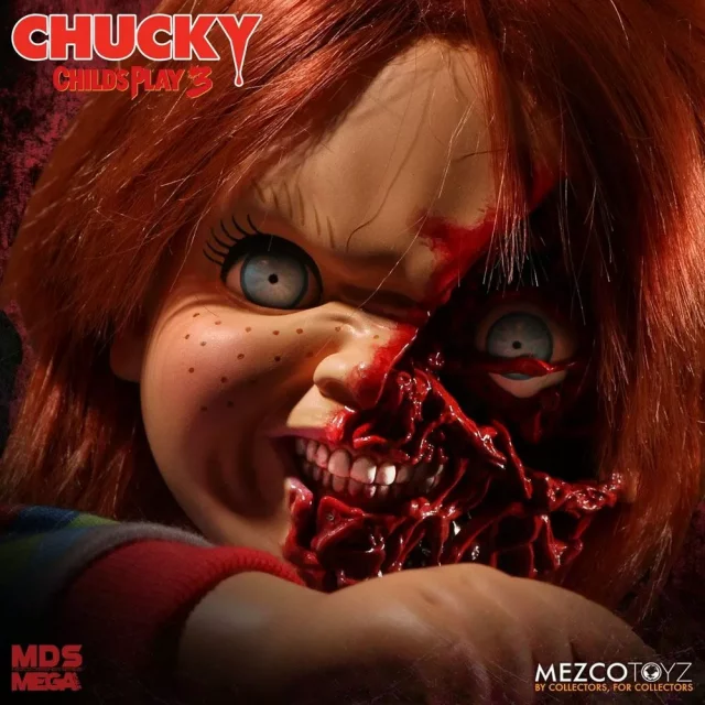 Replika Chucky - Talking Pizza Face Chucky Designer Series 38cm (Mezco Toyz)