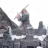 Hógömb Lord of the Rings - Battle of the Peak Snow - Dekoráció