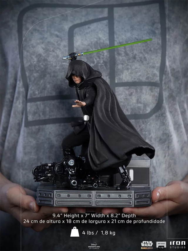 Szobor Star Wars: The Mandalorian - Luke Skywalker Combat Version BDS Art Scale 1/10 (Iron Studios) - Figura