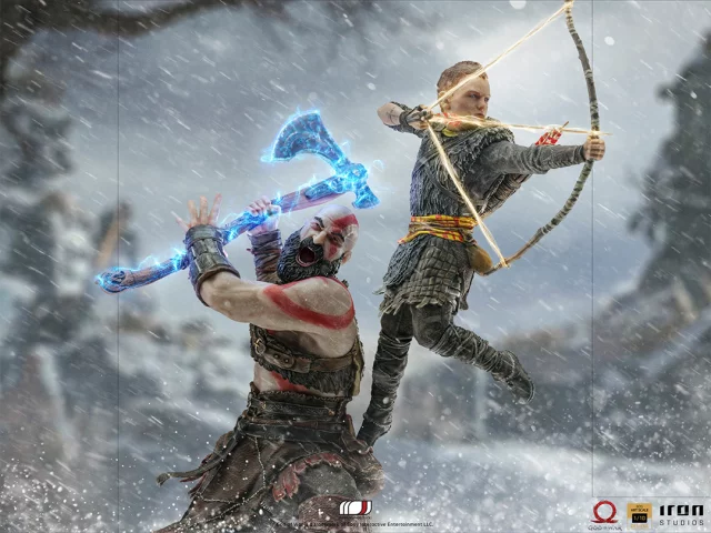 Soška God of War - Kratos and Atreus BDS Art Scale 1/10 (Iron Studios)