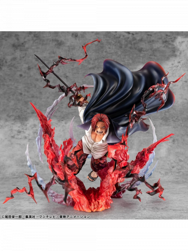Szobor One Piece - Leader of Red Hair Pirates Red-Haired Shanks Kamusari (Mega House)