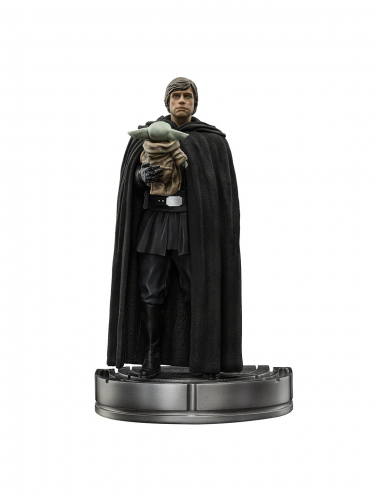 Szobor Star Wars: The Mandalorian - Luke Skywalker and Grogu Art Scale 1/10 (Iron Studios)