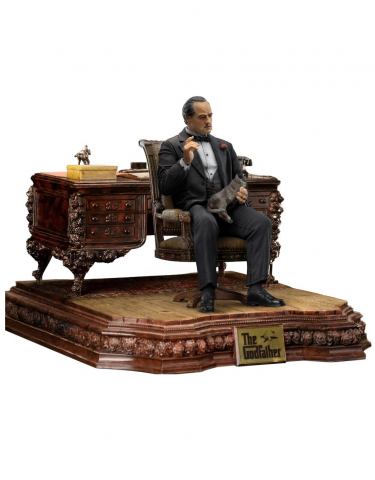 Szobor The Godfather - Don Vito Corleone Deluxe Art Scale 1/10 (Iron Studios)