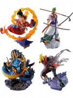 Figura One Piece - Luffy, Zoro, Sanji, Kaido Wano ver. (szett 4 figura) (MegaHouse)