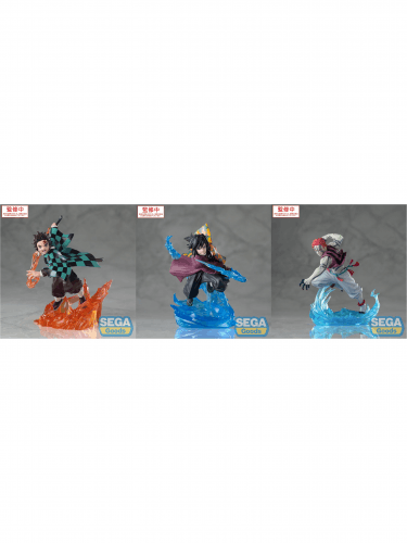 Akciós csomag Demon Slayer - Tanjiro Kamado + Akaza + Giyu Tomioka (Sega)