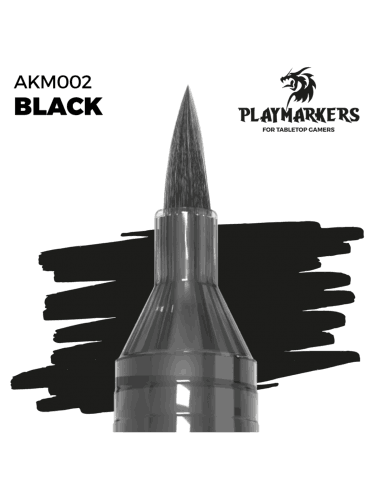 AK PlayMarkers (Black) – filctoll (marker), fekete szín