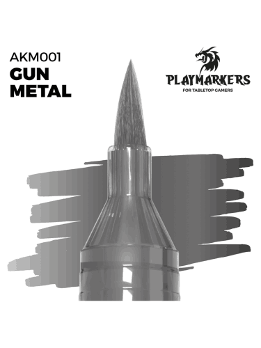 AK PlayMarkers (Gun Metal) – filctoll, fémes szín