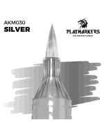 AK PlayMarkers (Silver) – filctoll (marker), ezüstszín