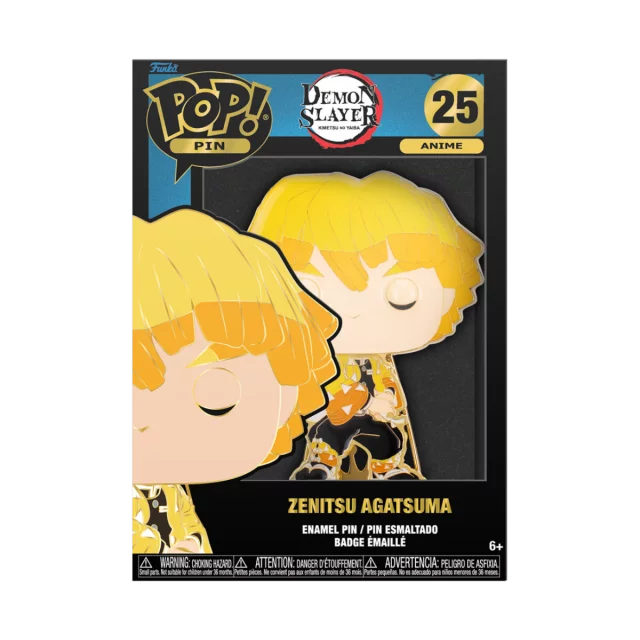 Odznak Demon Slayer - Zenitsu Agatsuma (Funko POP! Pin Anime 25)