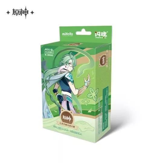 Kártyajáték Genshin Impact TCG - Pre-Built Starter Deck Baizhu (CN) - TCG gyűjthető kártyajáték