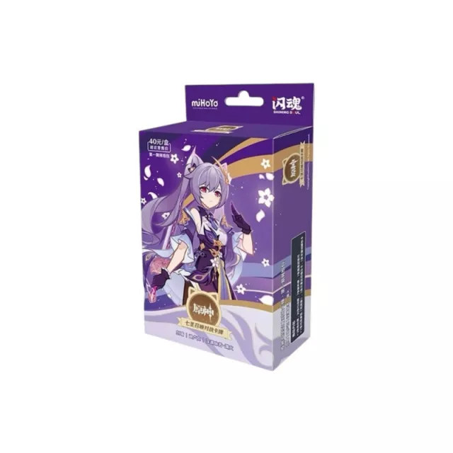 Kártyajáték Genshin Impact TCG - Pre-Built Starter Deck Keqing (CN) - TCG gyűjthető kártyajáték