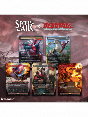 Kártyajáték Magic: The Gathering Secret Lair x Deadpool