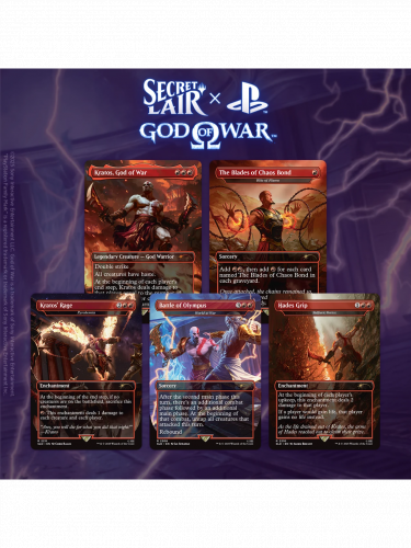 Kártyajáték Magic: The Gathering Secret Lair x God of War: Greek