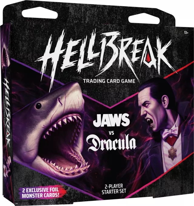 Kártyajáték Hellbreak TCG: Dawn of Terror - 2 Player Starter - Jaws vs Dracula - TCG gyűjthető kártyajáték