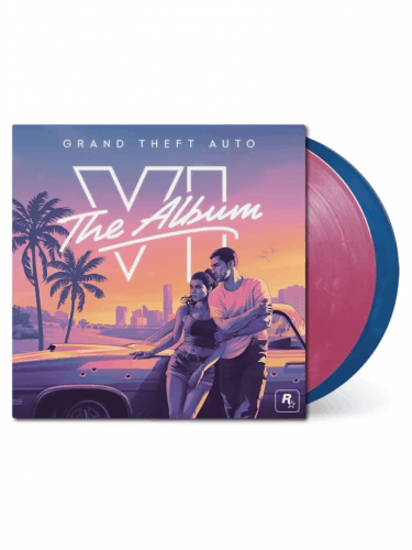 Hivatlos soundtrack Grand Theft Auto VI: The Album (Coloured Marbled) 2x LP-n