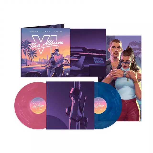 Hivatlos soundtrack Grand Theft Auto VI: The Album (Coloured Marbled) 2x LP-n - Vinyl lemez