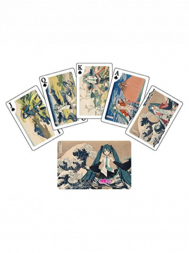 Játékkártyák Vocaloid - Katsushika Hokusai x Hatsune Miku