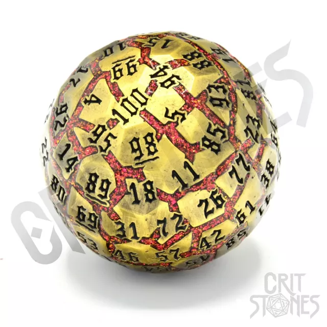 Kocka Lava Orb - Metal D100 - Kockák