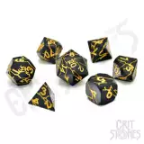 Kockák Torn Mystic Metal - RPG Dice Set (7 db)