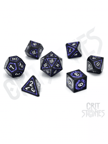 Kockák Astral Gleam Metal - RPG Dice Set (7 db)