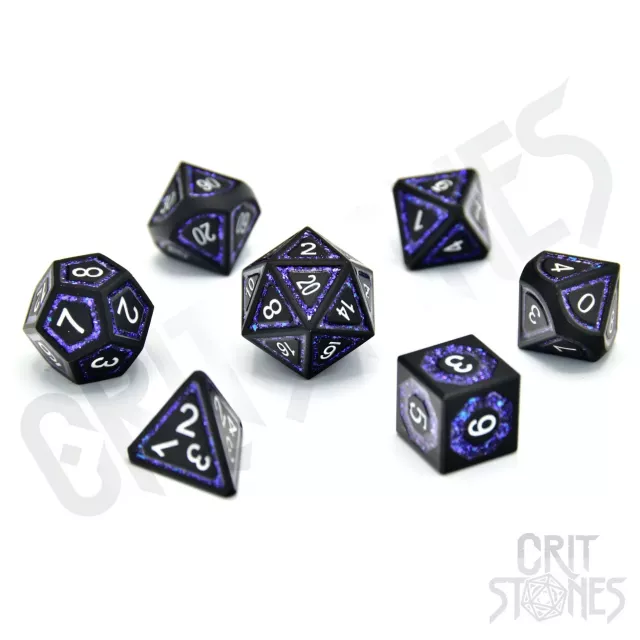 Kockák Astral Gleam Metal - RPG Dice Set (7 db)