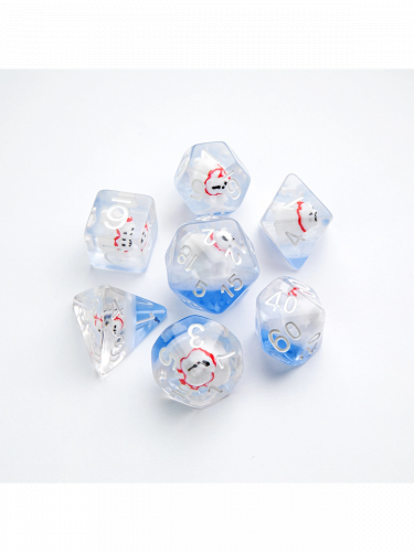 Dobókocka szett Gamegenic – Embraced Series – Polar Bear RPG Dice Set (7 db)