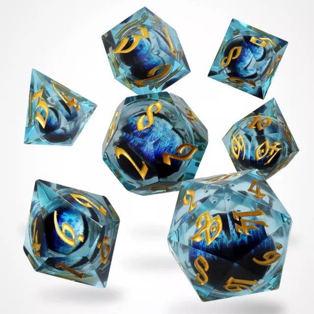 Kockák Ice Dragon's Gaze Floating Eye - RPG Dice Set  (7 db)