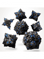 Kockák Obsidian Alloy Metal - RPG Dice Set (7 db)