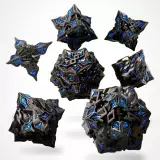 Kockák Obsidian Alloy Metal - RPG Dice Set (7 db)